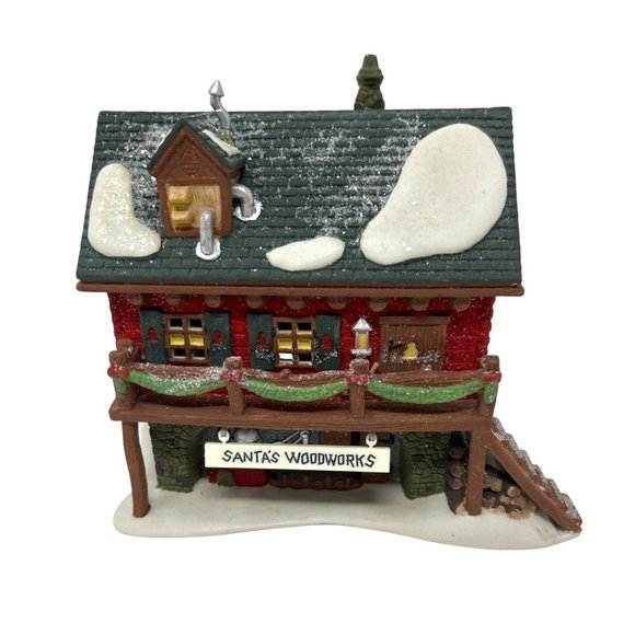 Department 56 North Pole‎ Village - "Santa's Woodworks"  - Vintage - Picture 1 of 14